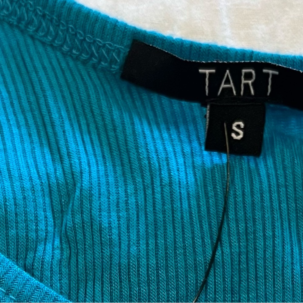 TART Collections | Teal Ribbed Tank Small - Picture 2 of 2